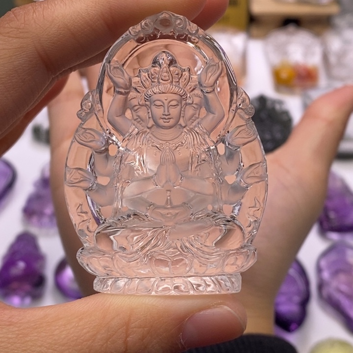 静***心水晶颈饰未镶嵌定制