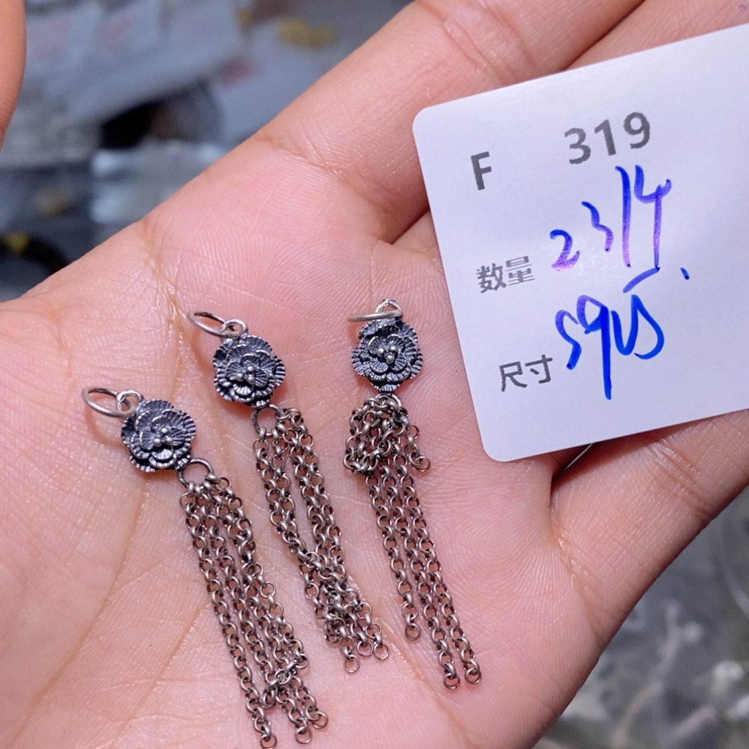 水晶珠宝半成品银S925镶嵌F319