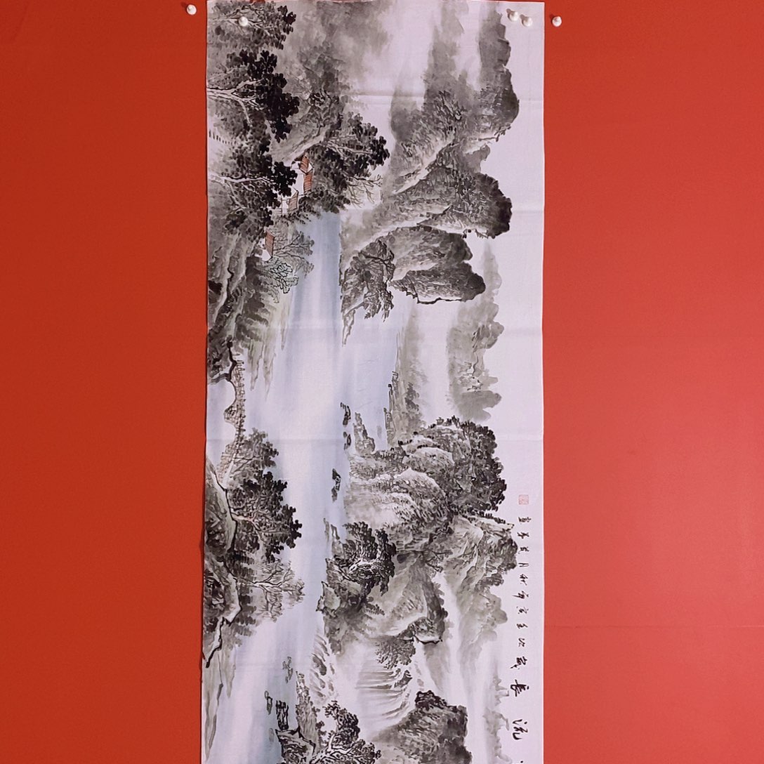 国画山水花鸟国画作品