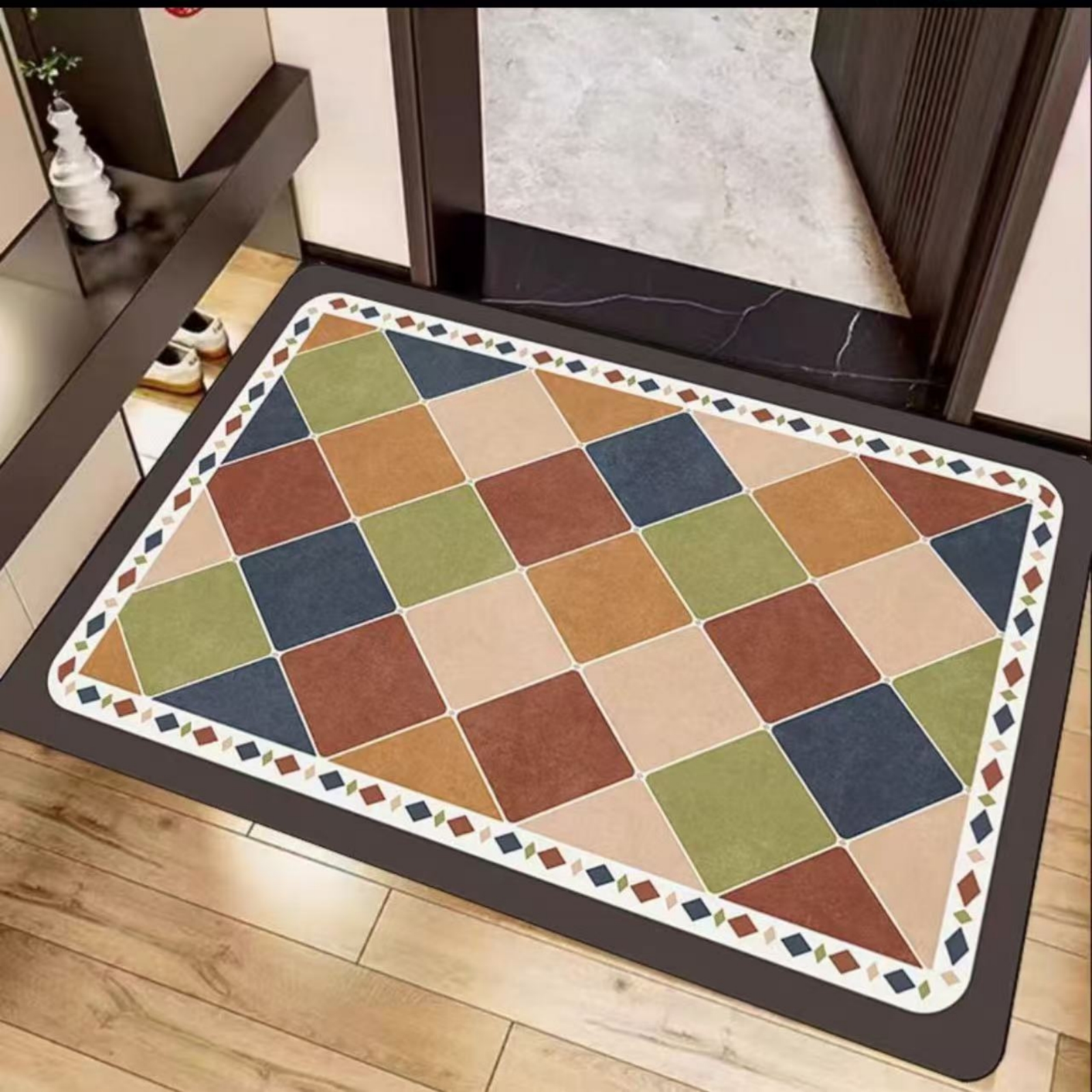 可擦，免洗吸水皮革入户地垫，玄关地垫，防滑走廊，大门口地垫