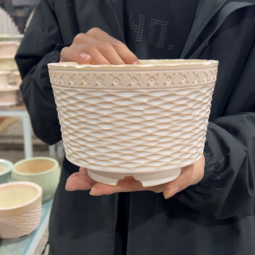 大盆1231-001矮款E外口18C梅