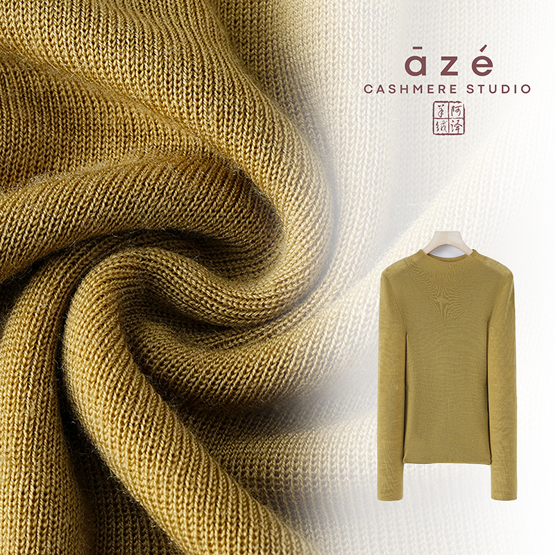 网红女士保暖圆领长袖针织时尚百搭修身半高领纯色秋冬WH-23632