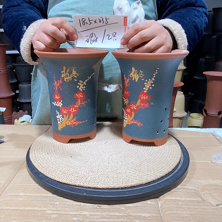 紫砂花盆紫砂花盆