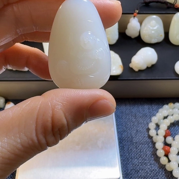 和田玉（白玉）颈饰未镶嵌天*健