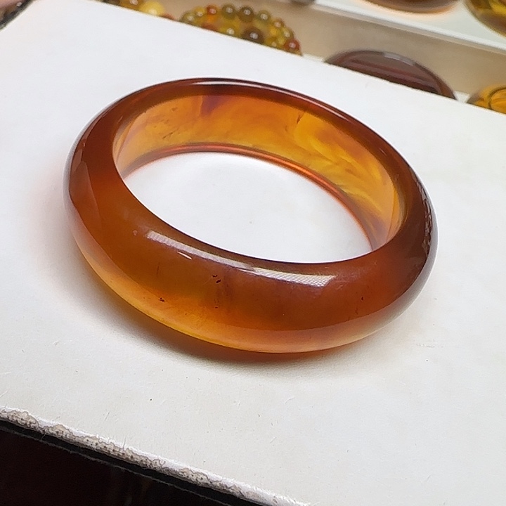 未镶嵌琥珀手镯天然缅甸琥珀手镯53