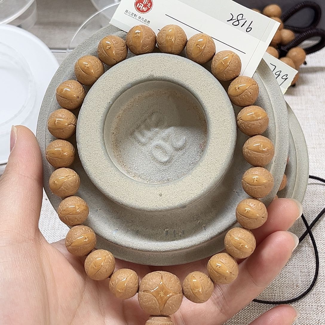 手串凤眼菩提12黄金眼手串，86@2816
