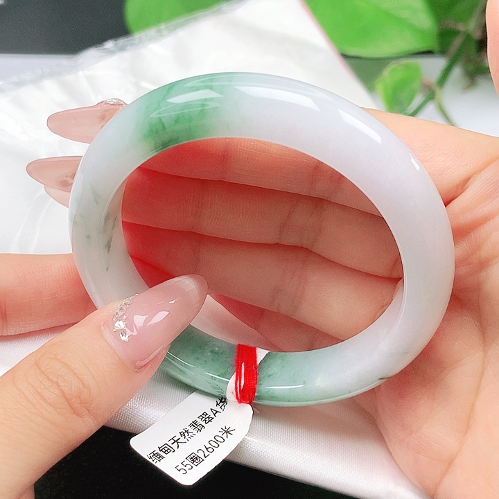 翡翠手镯未镶嵌55 54 55