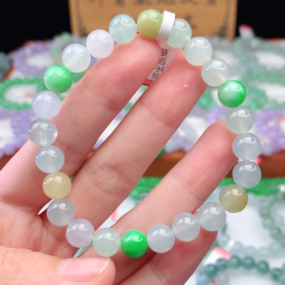 翡翠手链未镶嵌翡翠8mm