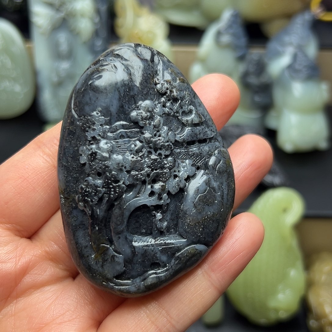 @***生和田玉未镶嵌挂件