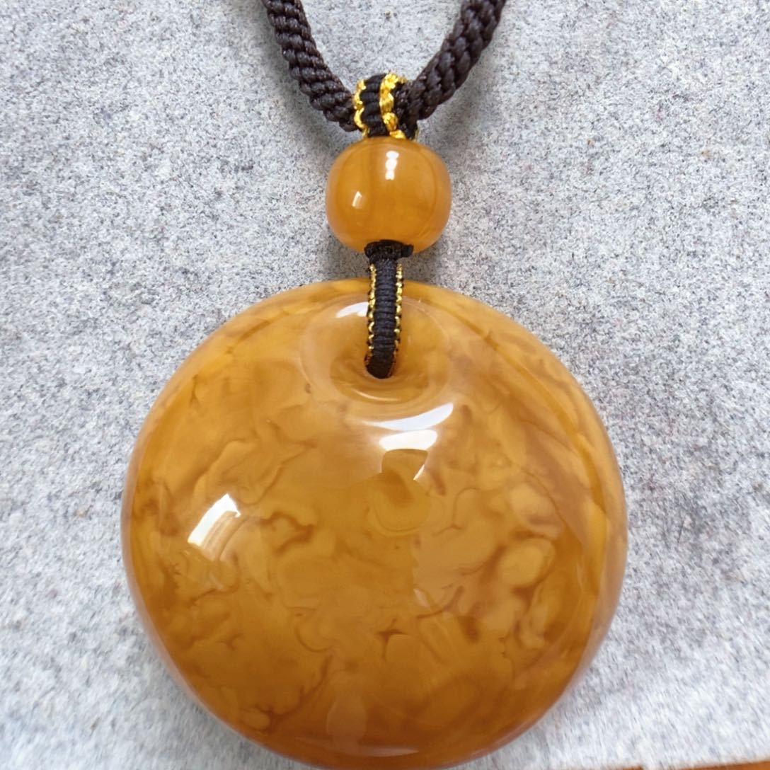 蜜蜡项链未镶嵌蜜蜡吊坠