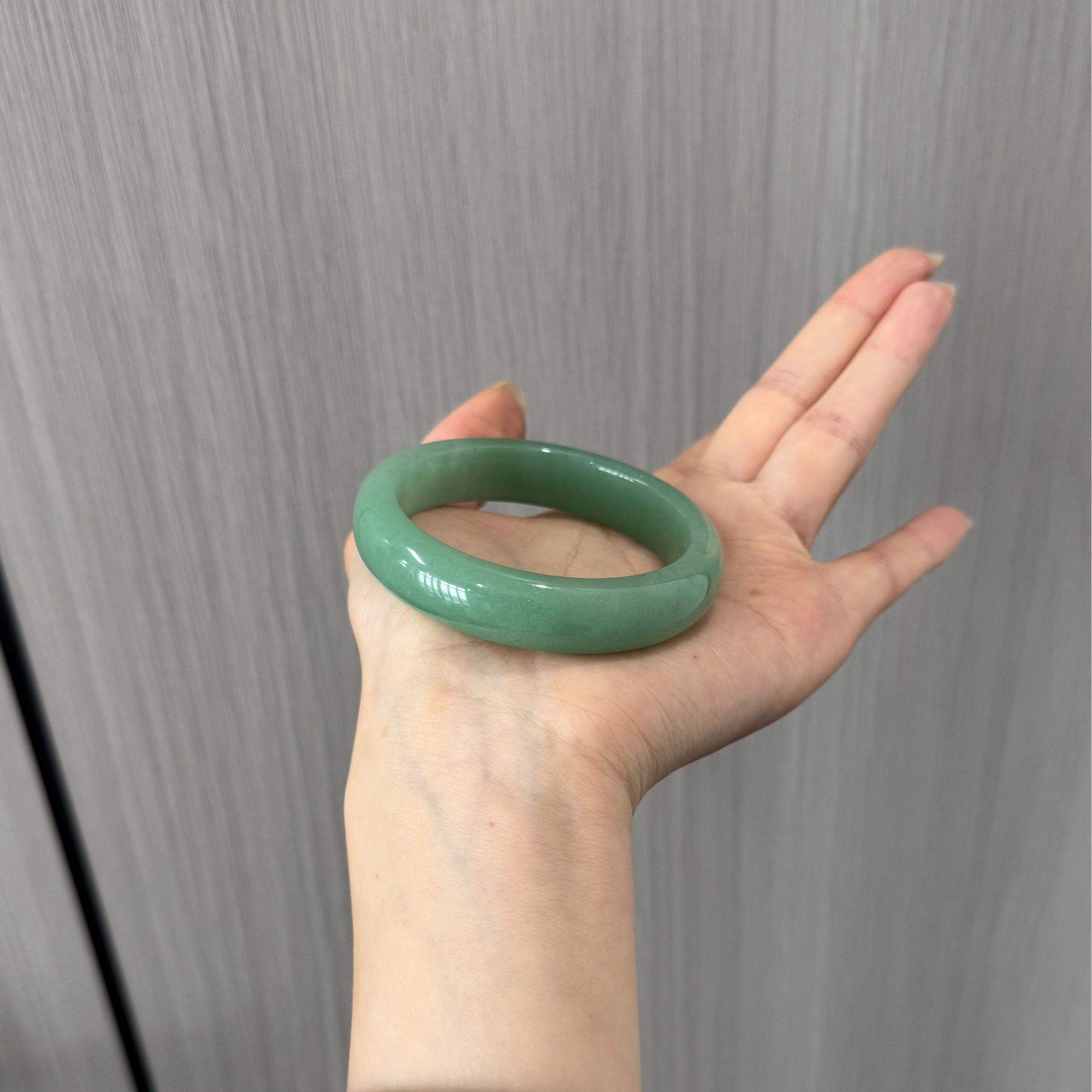 苹果青满绿手镯绿色天然东陵玉玉石镯子 （多样性发货）