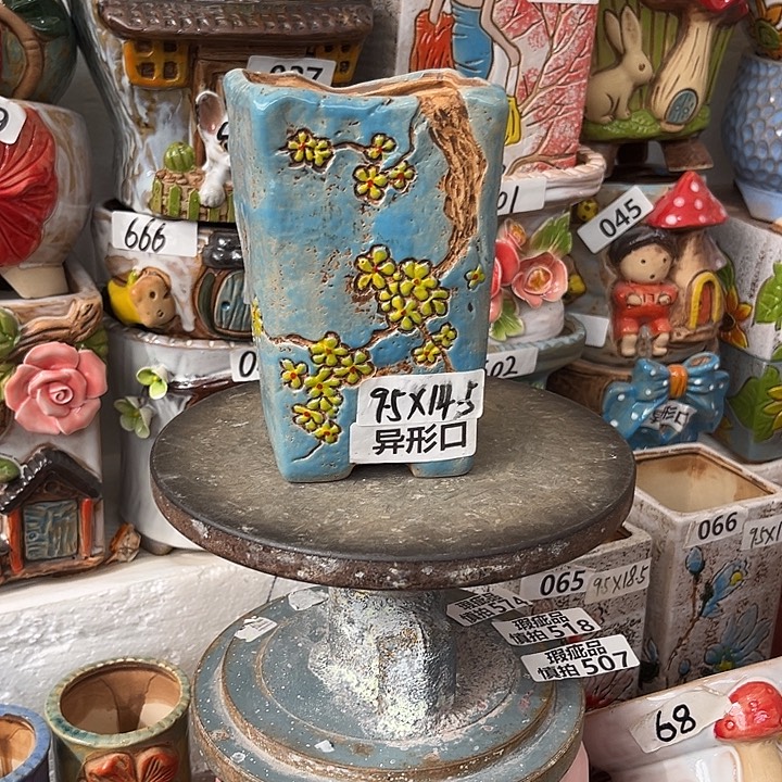 粗陶材质多肉花盆