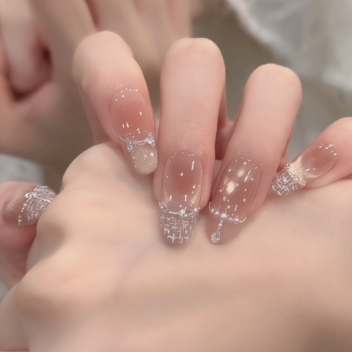 茉哉【可可小姐】纯手工定制拆卸穿戴甲A4428