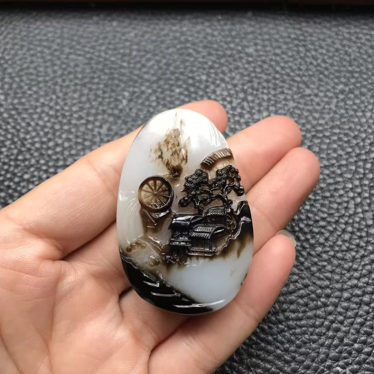 和田玉山水，实物漂亮