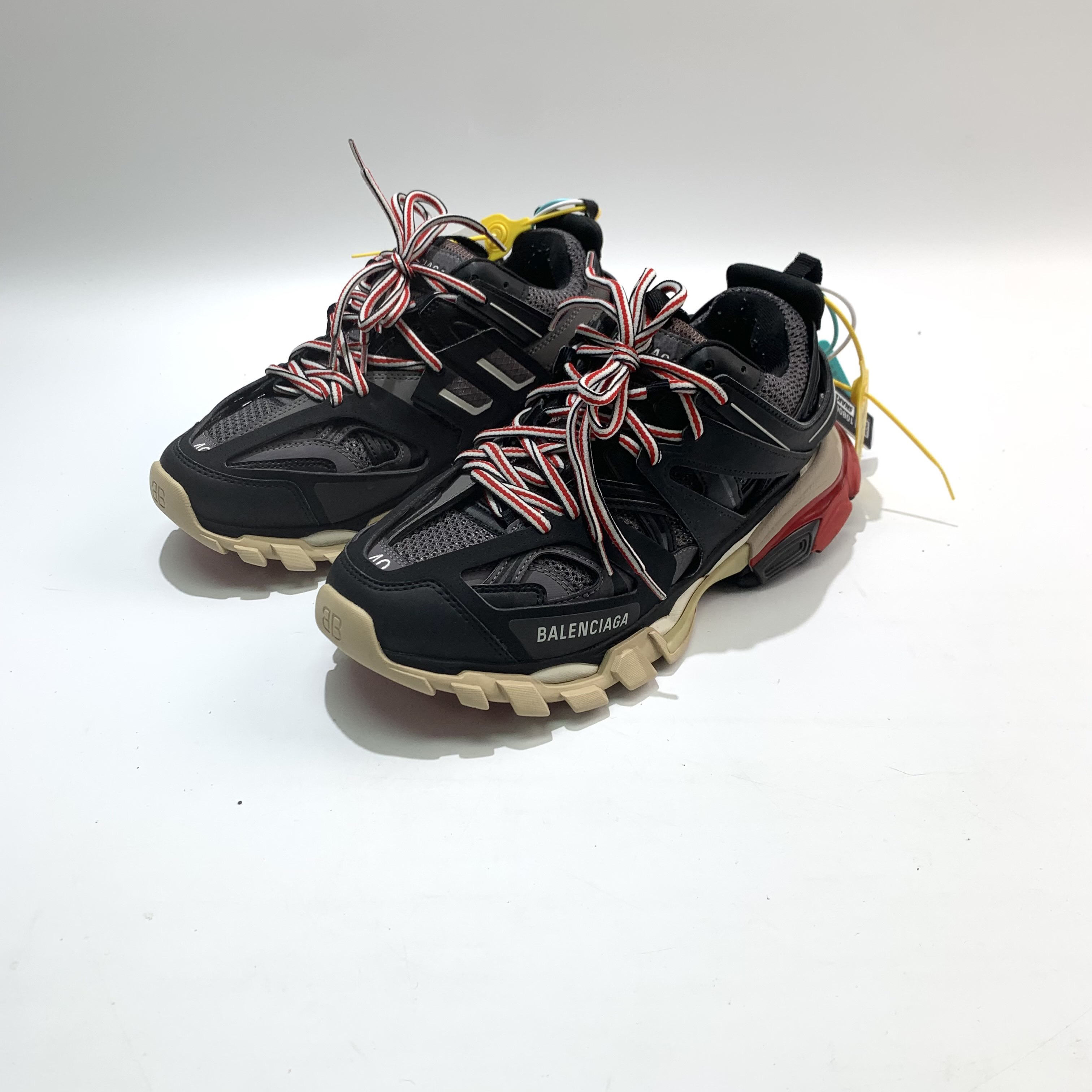 99新 Balenciaga/巴黎世家 40码 黑红Track1.0 老爹鞋bl0473