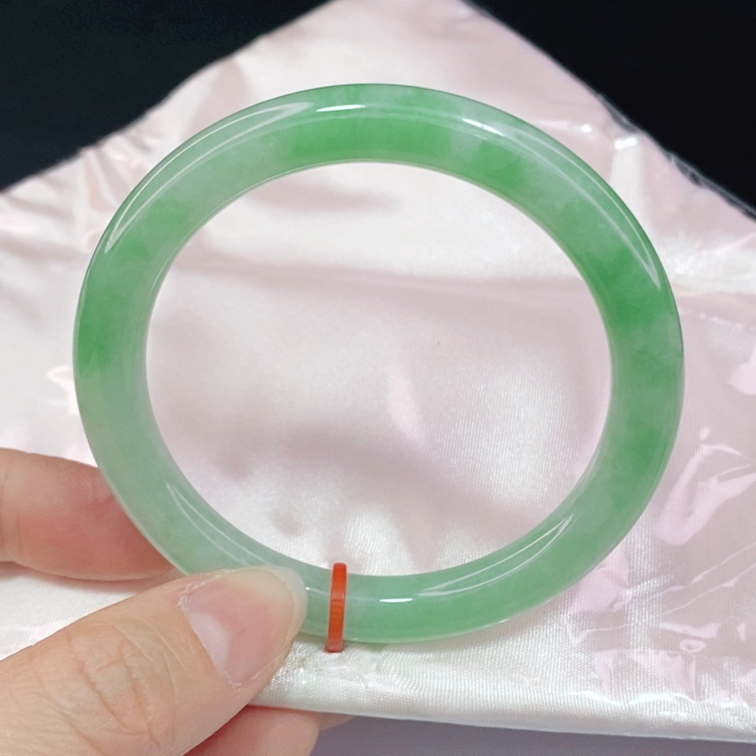 未镶嵌手镯翡翠54.5圆条