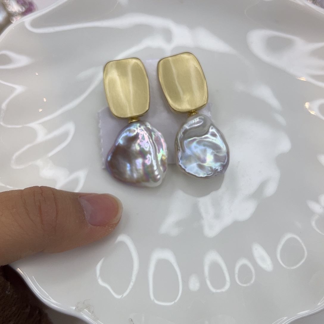 耳饰淡水珍珠合金