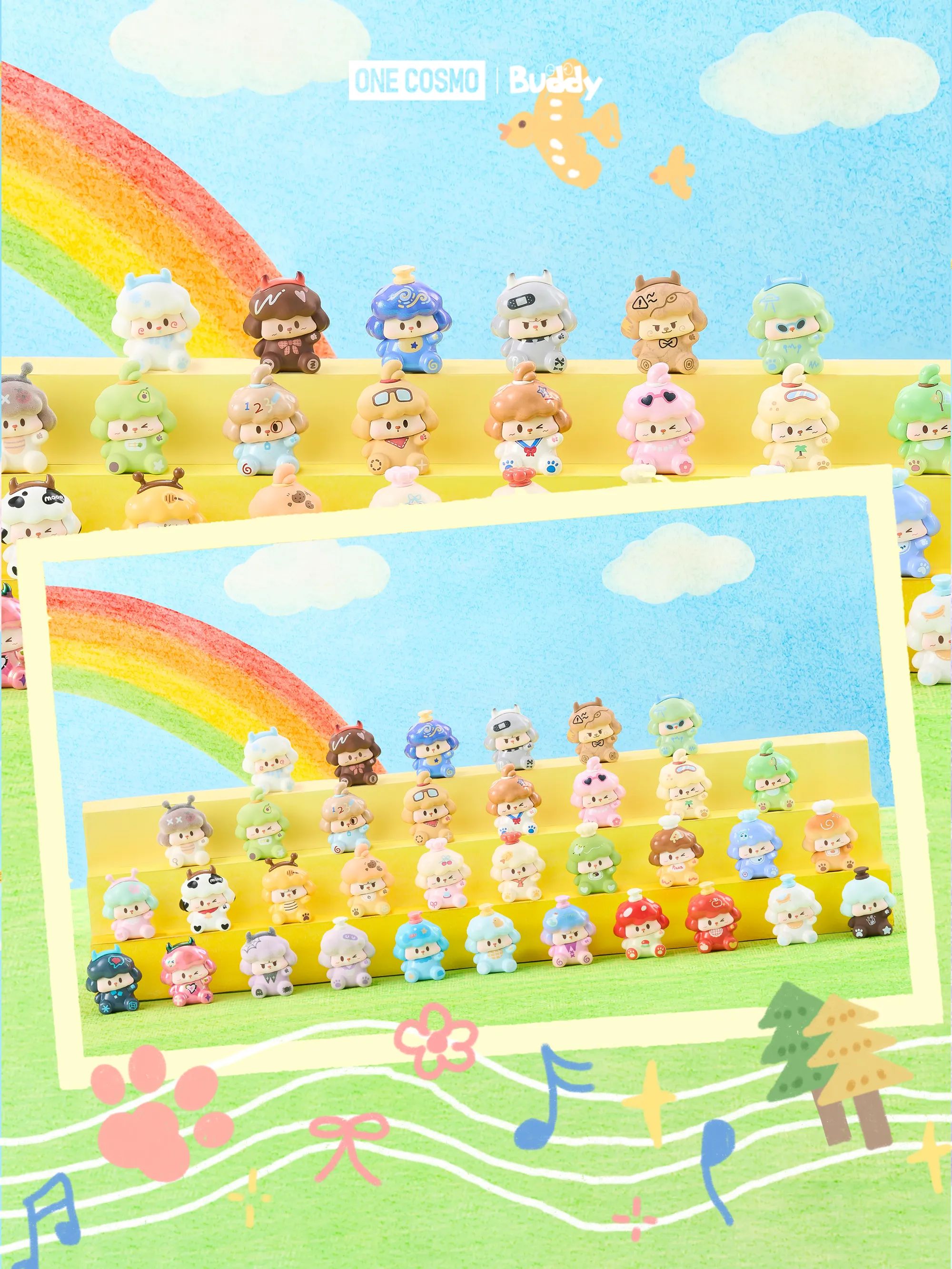 【拆盒】 百变BUDDY系列萌粒盲袋潮玩-彬彬/许愿