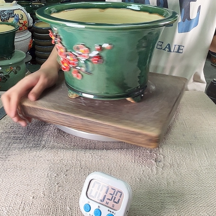 泳坤堂石湾花盆陶瓷