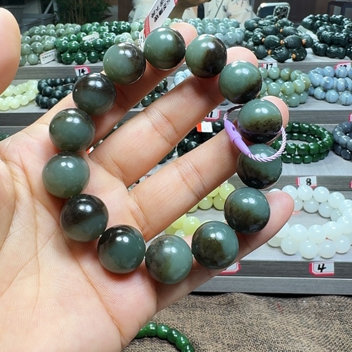 手链未镶嵌和田玉新疆且末蓝聚宝盆卡16