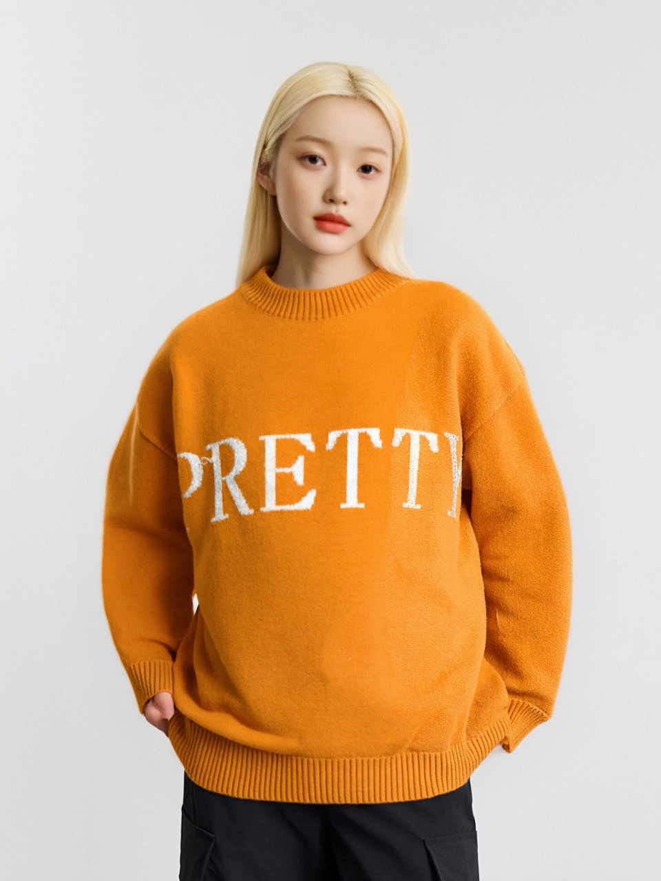 ｛男女同款｝时尚打底慵懒风秋季长袖常规针织毛针织衫保暖宽松休闲