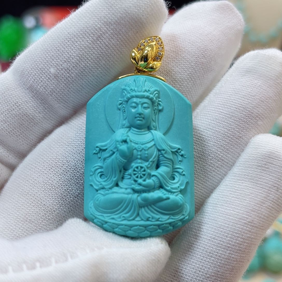 绿松石珠宝奇石未镶嵌