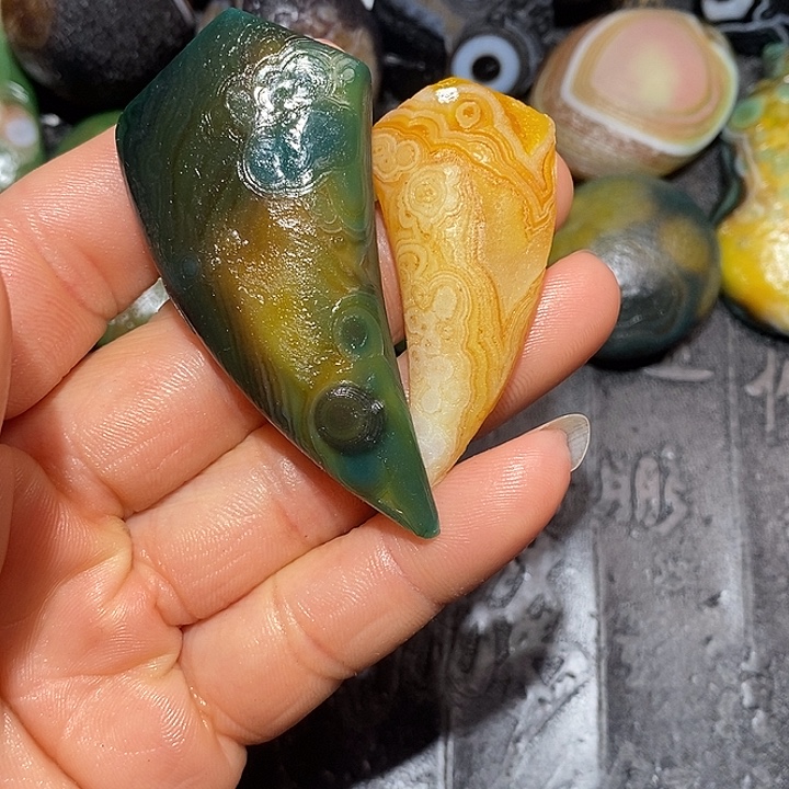 金****玛瑙/玉髓合金颈饰