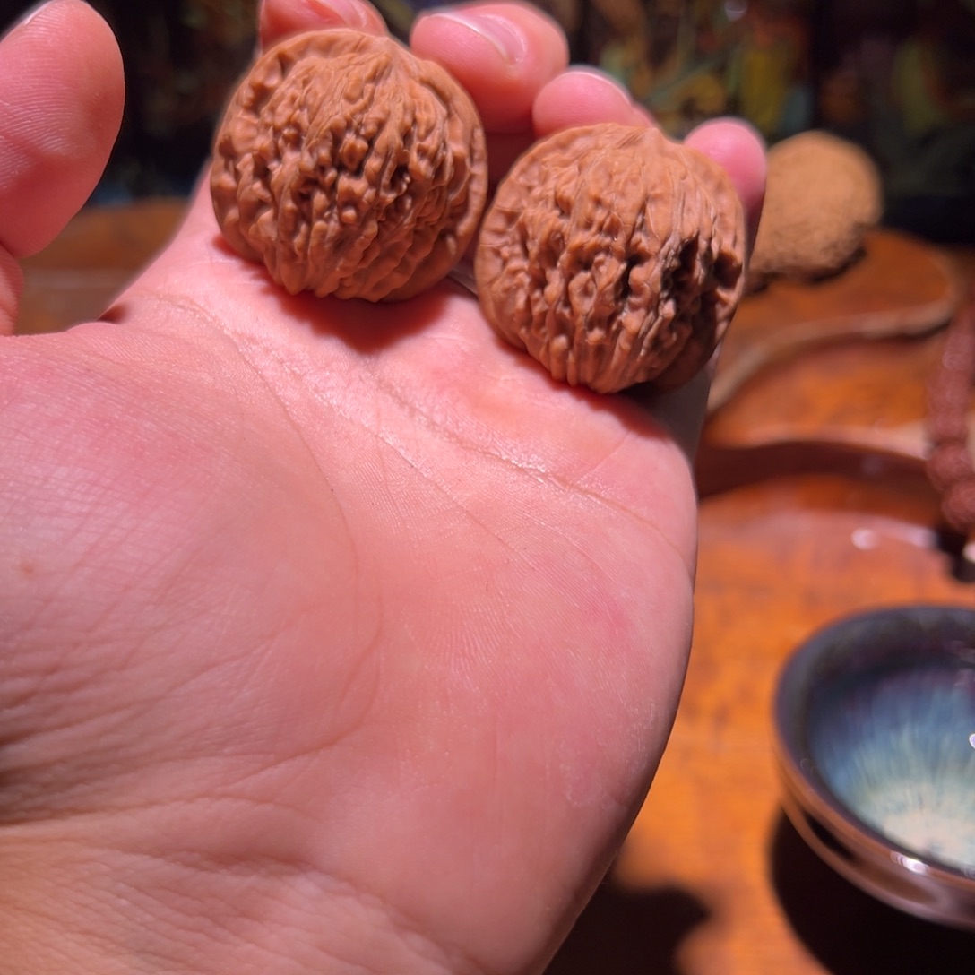 永***远文玩核桃吊坠37➕全品红皮山地四座楼