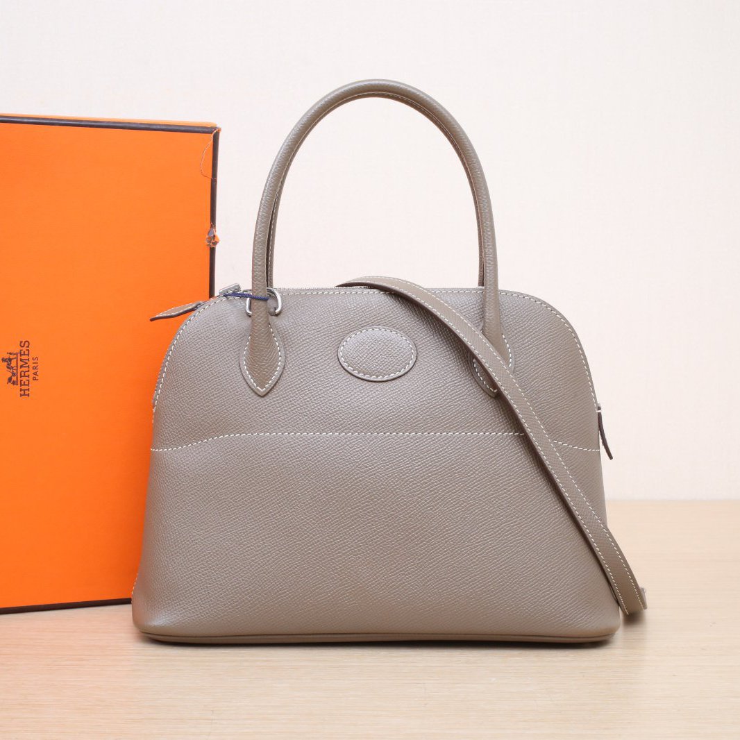 95新 Hermes/爱马仕 【娇】Bolide 保龄球斜跨包Ep皮 X刻 683128