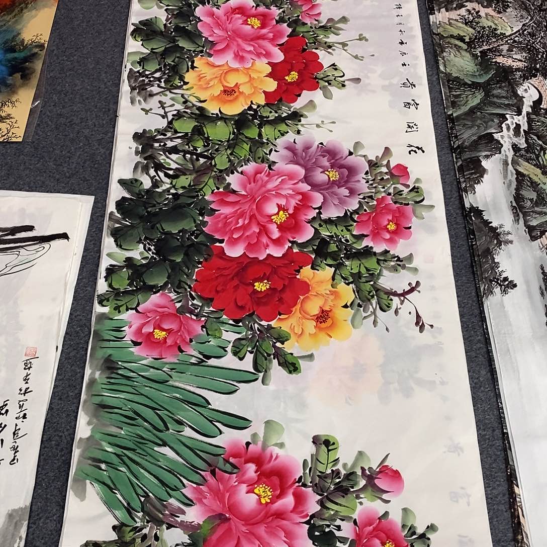 国画画画真的画画