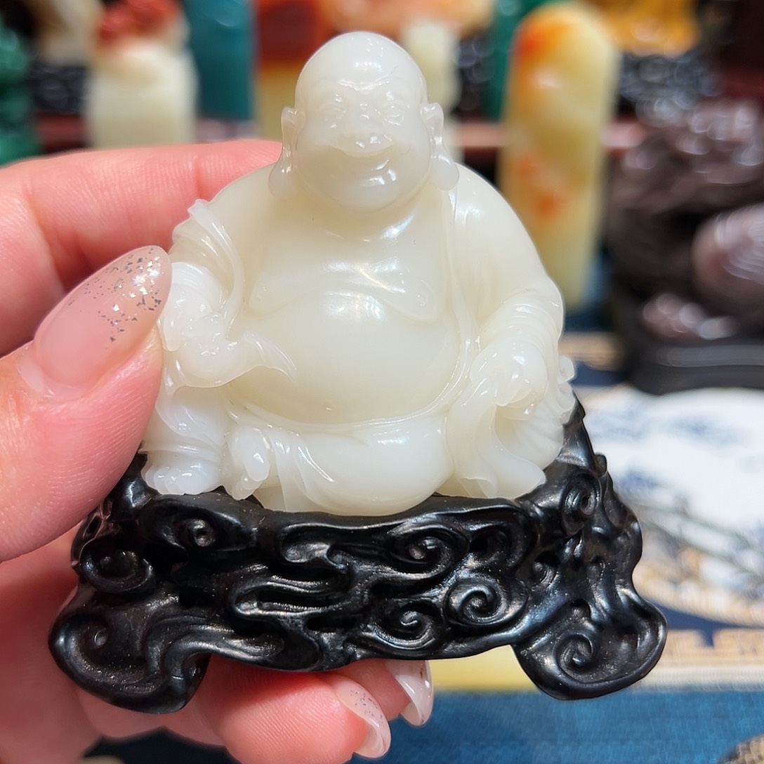 寿山石印石一**夫白芙蓉