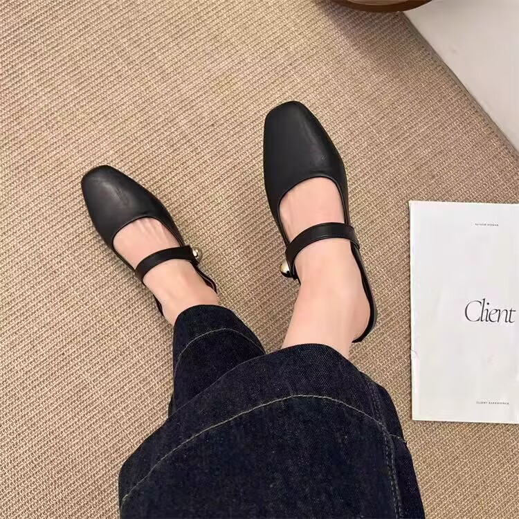 6767-5厚底包头半拖鞋勃肯鞋女外穿2025新款春夏季增高一脚