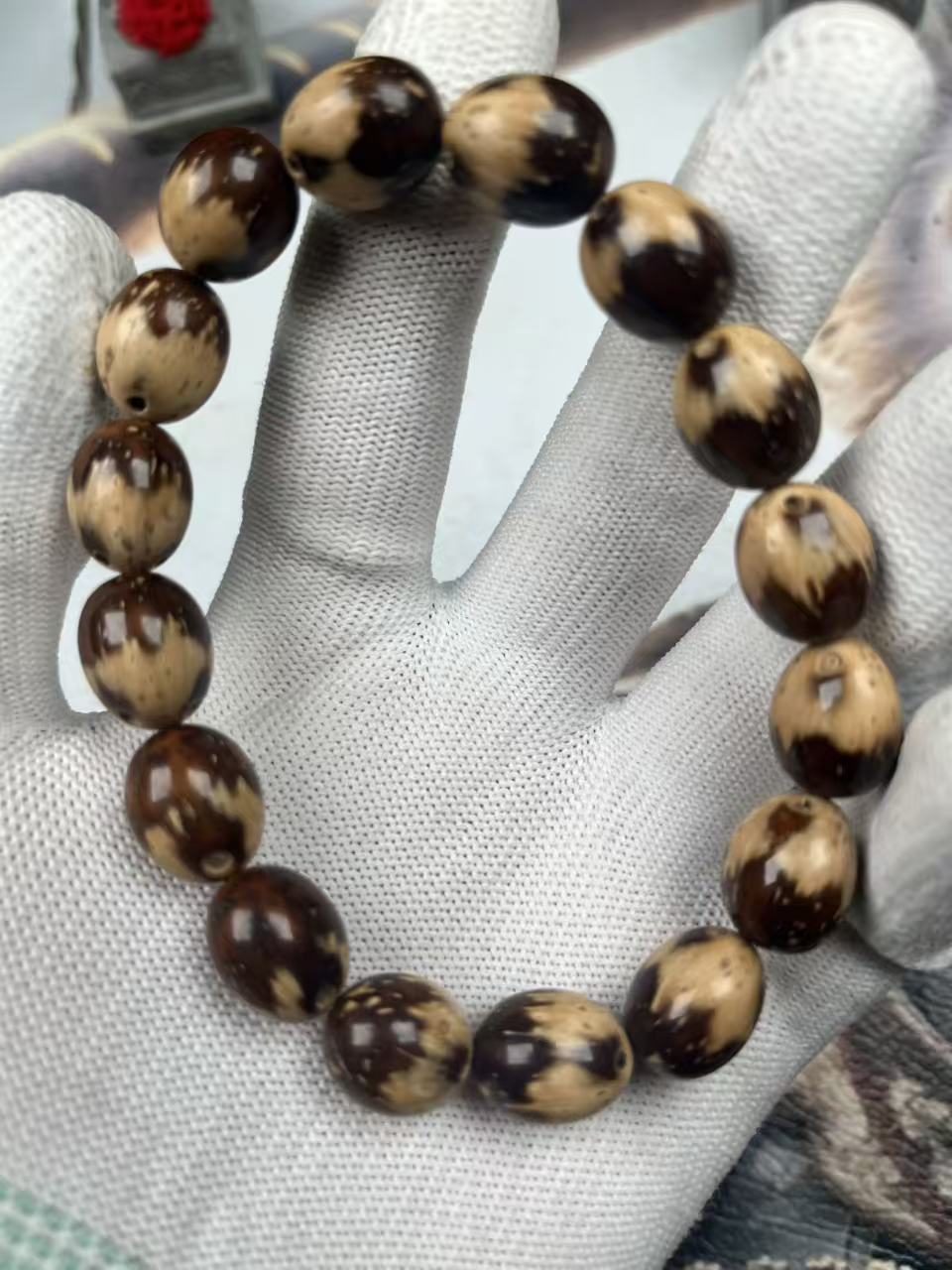 紫金鼠精品花皮枣珠