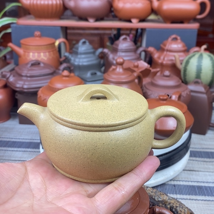 紫砂茶壶汉瓦220CC原矿本山绿特价