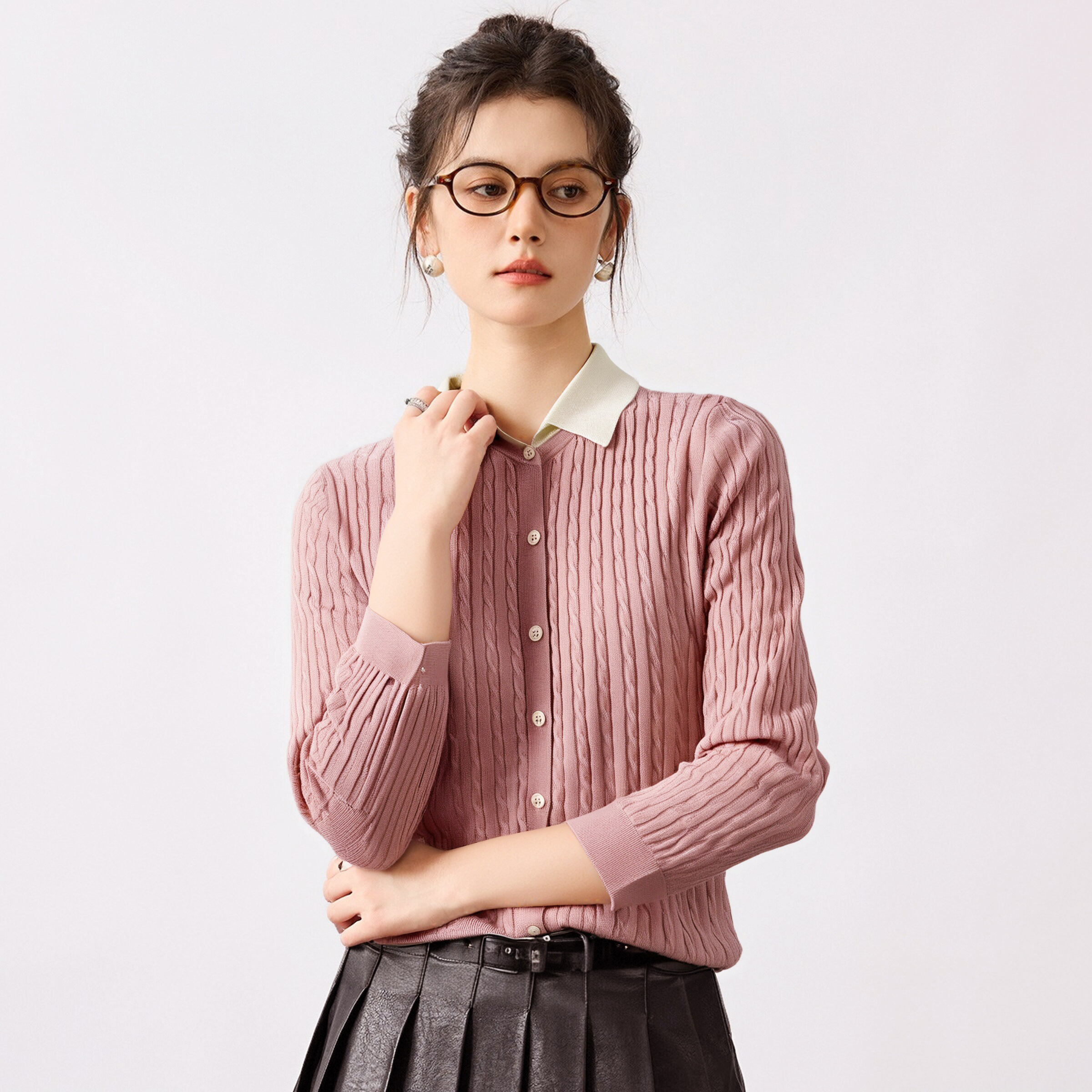 女式羊毛开衫25DAK0128