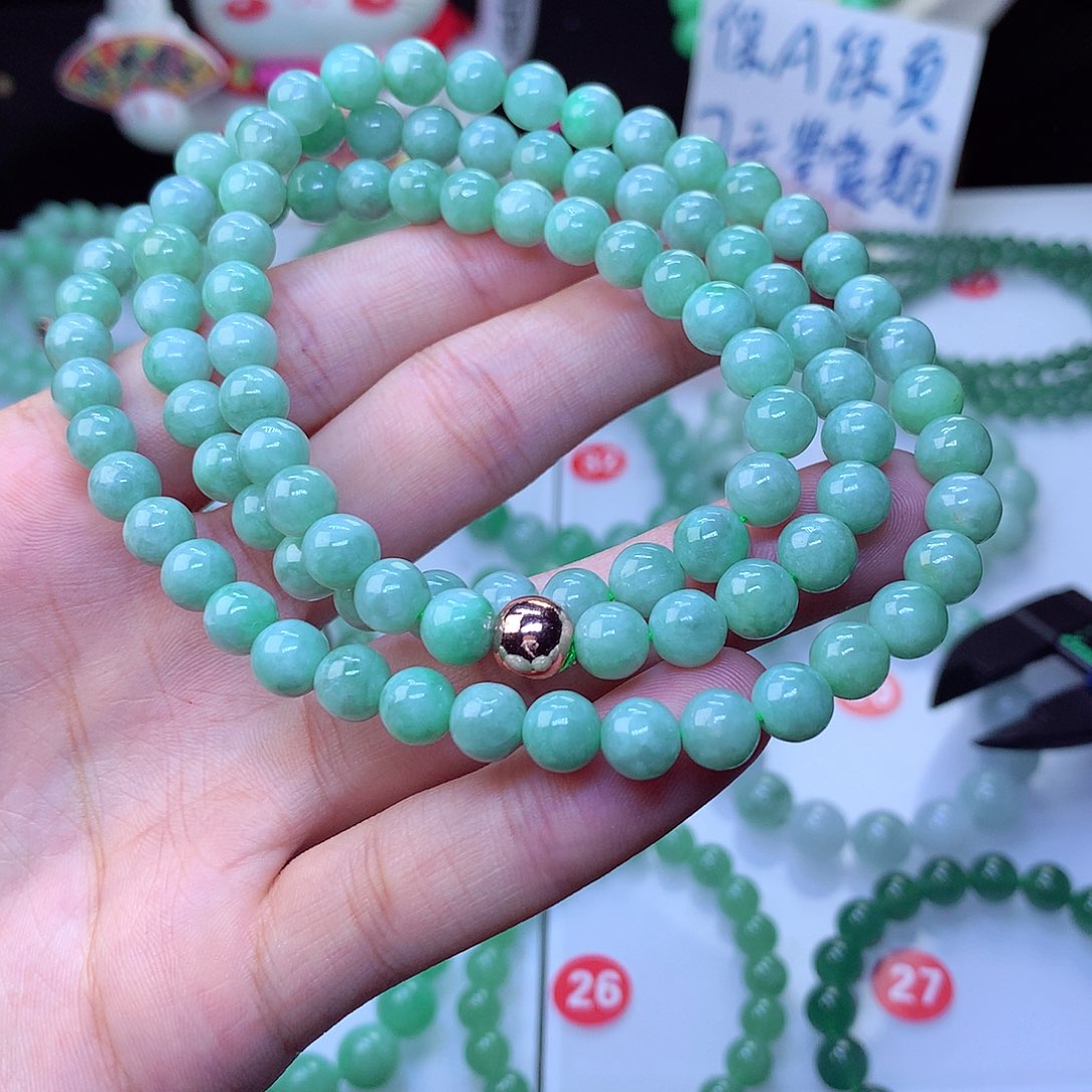 翡翠毛衣链未镶嵌