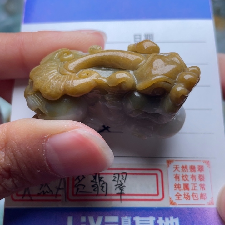 翡翠颈饰未镶嵌吊坠