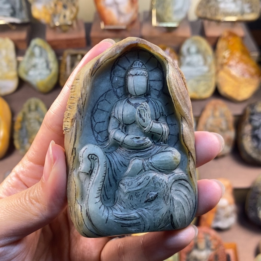 定制翡翠未镶嵌翡翠挂件