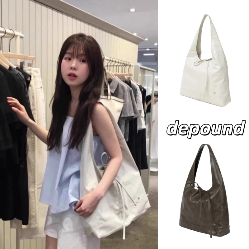 韩国depound包女蝴蝶结绑带单肩包小众设计师款大容量托特包通勤
