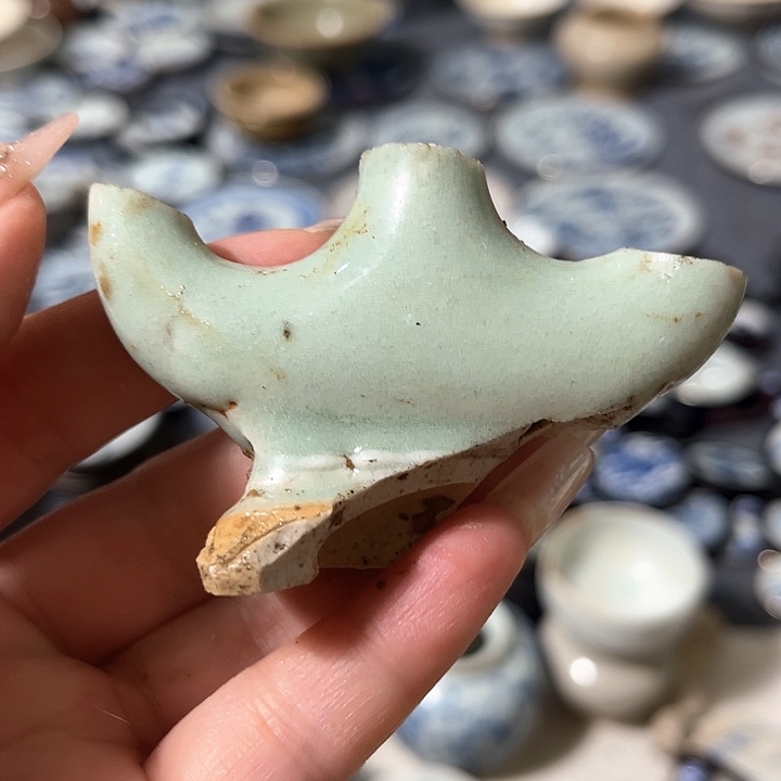 瓷片瓷片茶托喝茶非常不错