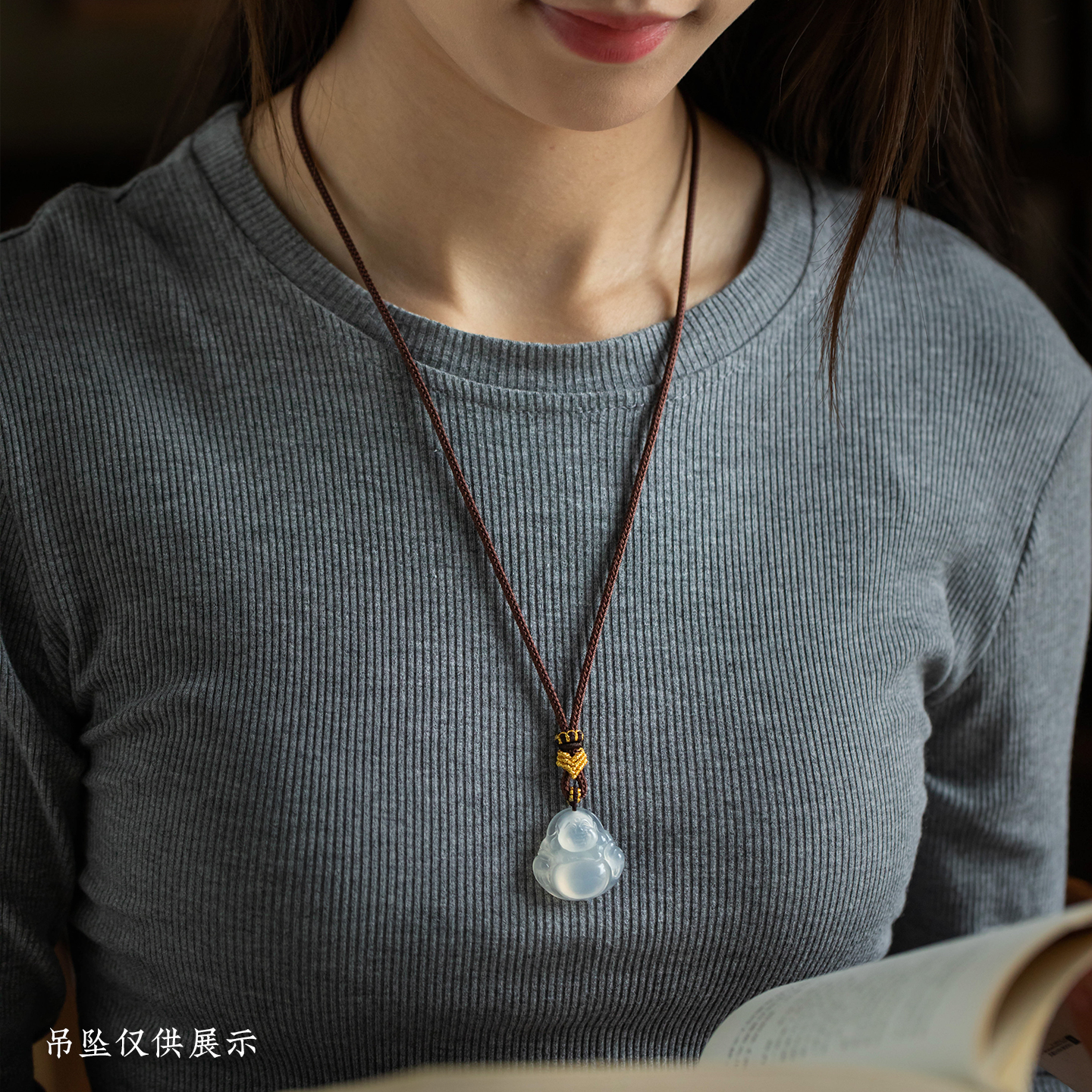 八宝罗盘吊坠挂绳手工编绳项链挂件绳高货绳毛衣链绳女士可调节