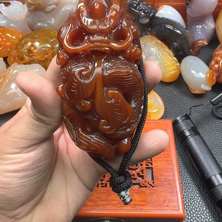 玛瑙/玉髓手把未镶嵌用****1