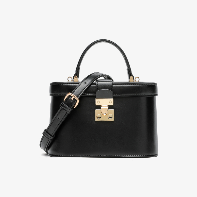 251116时尚精致锁扣盒子包19*12.5*9CM