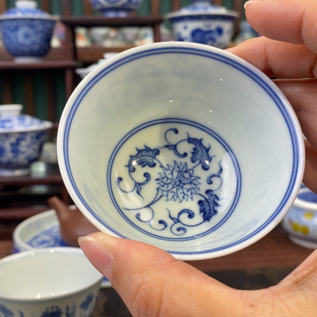 李**?手工陶瓷柴窑白描杯