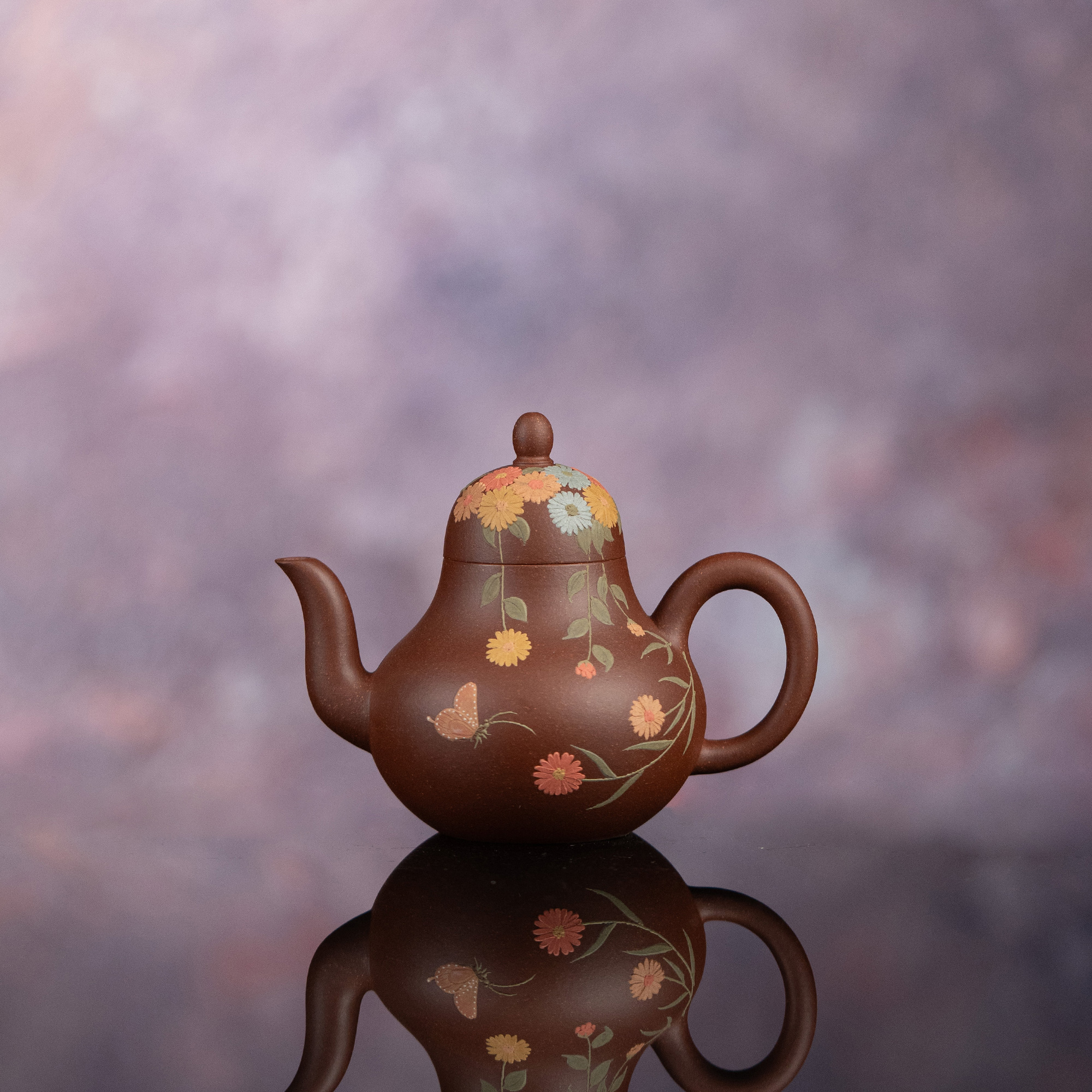 【利贞l雏菊-大思亭】原矿底槽清190cc手工制宜兴茶壶ZYH