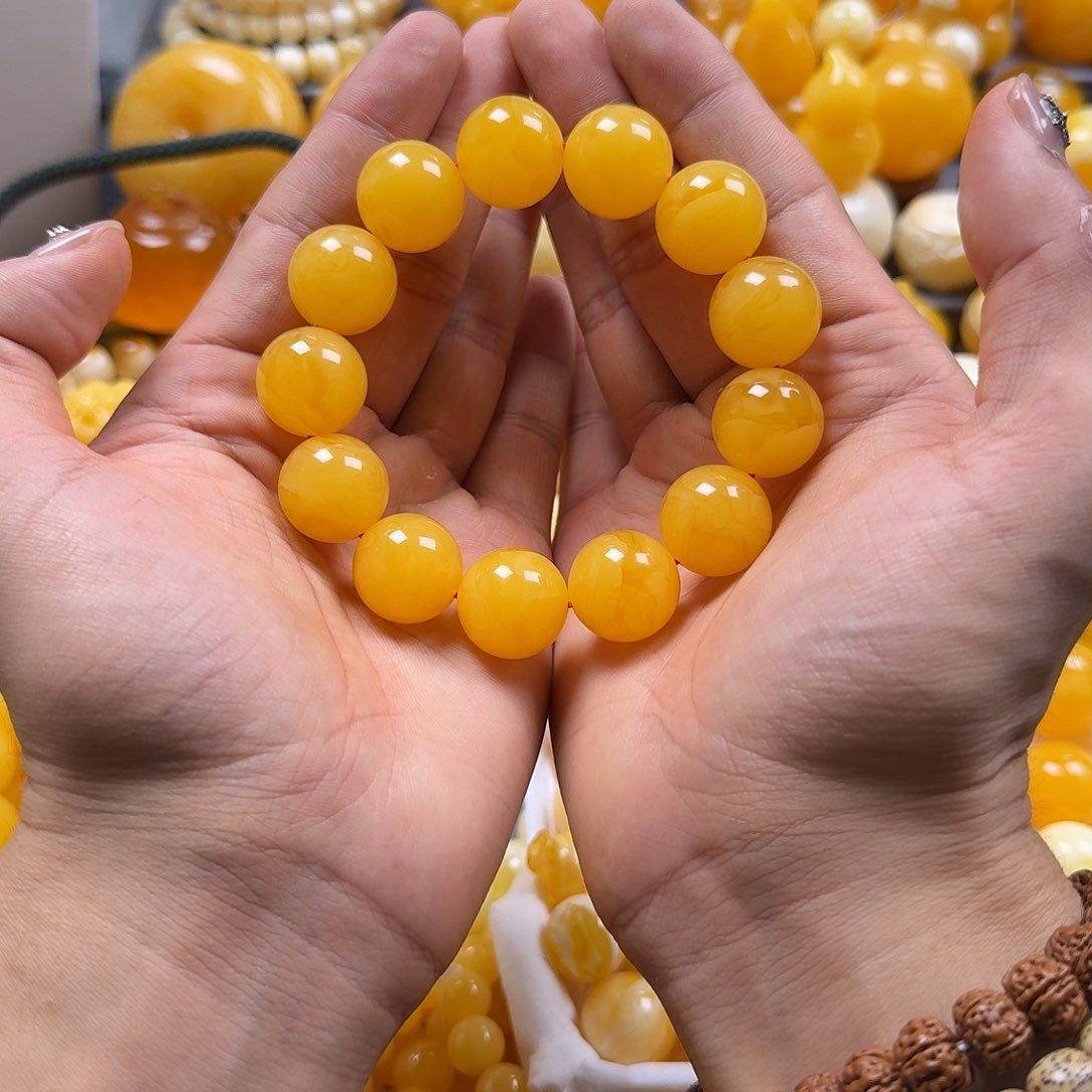 蜜蜡珠宝奇石未镶嵌同料18mm