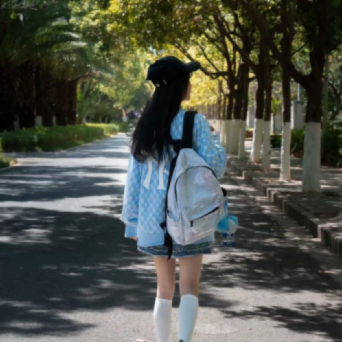 春秋季男女同款情侣背标老花圆领复古运动时尚百搭潮流卫衣11