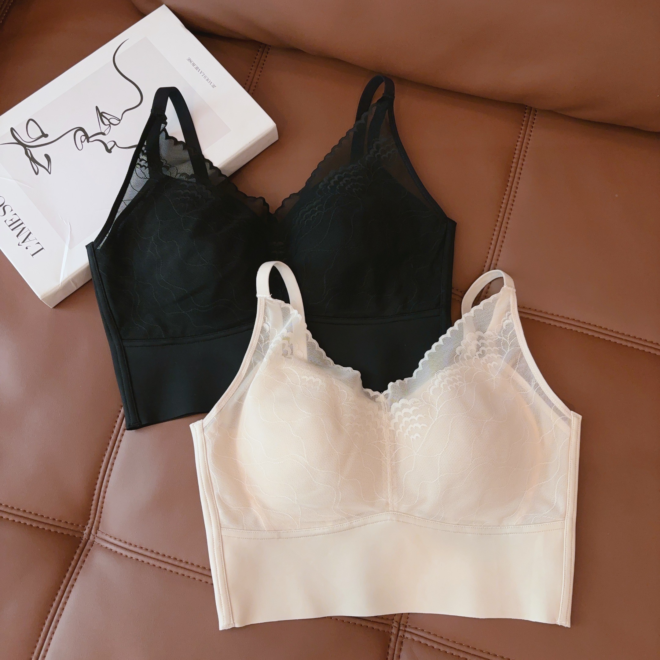 豆豆3 【一件不够】终于等到夏季蕾丝休闲透气美背背心女-D65285