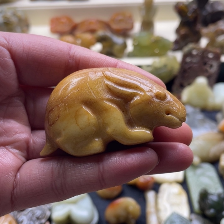 蛇纹石玉颈饰未镶嵌