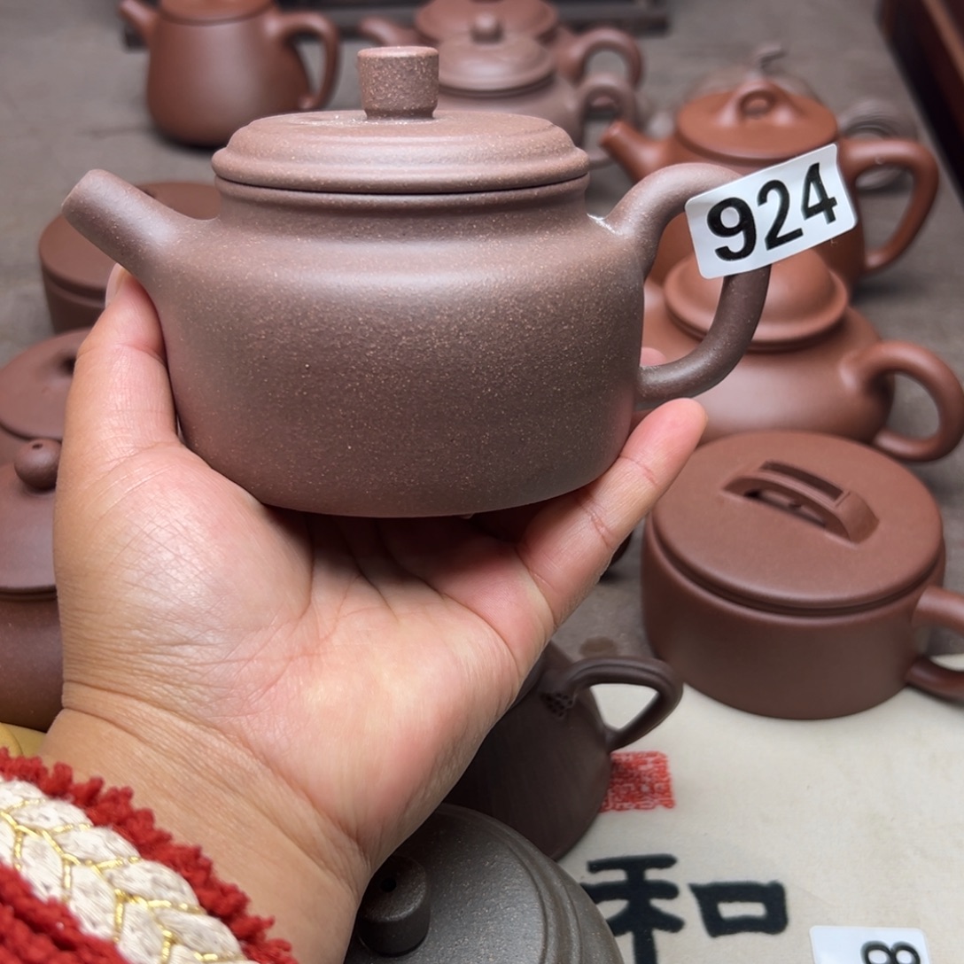 紫砂茶壶紫泥半手工300cc左右